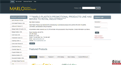 Desktop Screenshot of marloplasticproducts.com